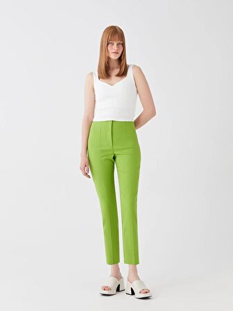 Kadın Standart Fit Düz Pantolon