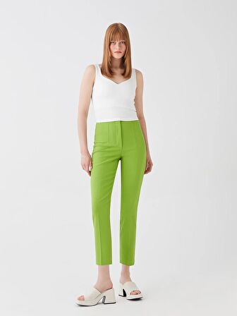 Kadın Standart Fit Düz Pantolon