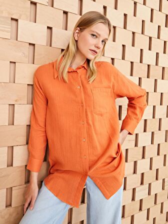 Düz Müslin Kadın Gömlek Tunik