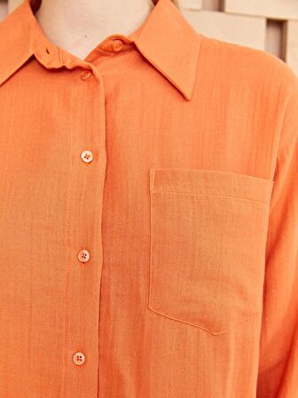 Düz Müslin Kadın Gömlek Tunik