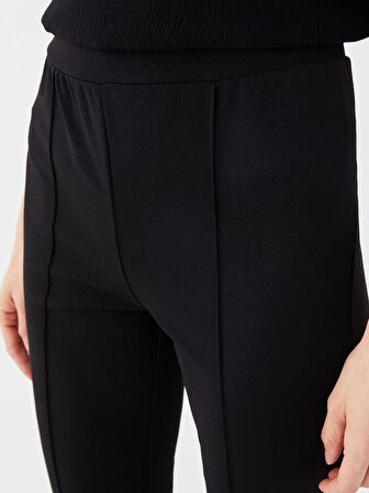 Dar Fit Düz İspanyol Paça Kadın Pantolon