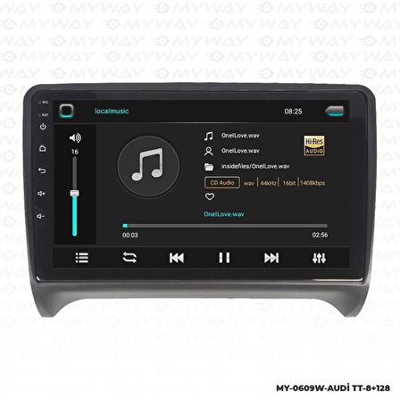 Araç Multimedya Audi Tt Android 12 Carplay 4Gb Ram + 64Gb Hdd Navigasyon Ekran MYW