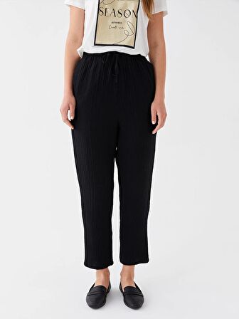 Beli Lastikli Rahat Kalıp Kadın Pantolon