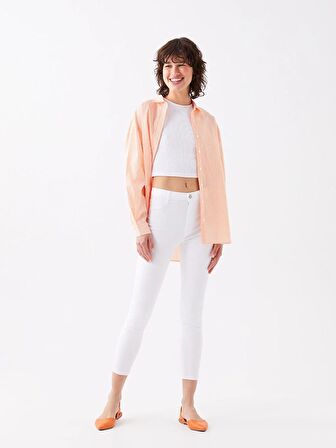 Dar Fit Düz Gabardin Kadın Pantolon