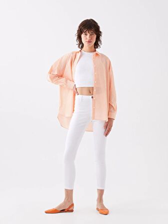 Dar Fit Düz Gabardin Kadın Pantolon