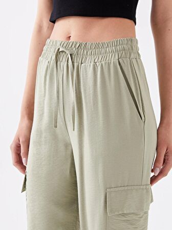 Beli Lastikli Kadın Jogger Pantolon