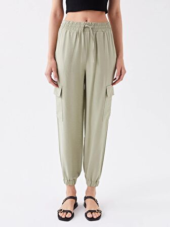 Beli Lastikli Kadın Jogger Pantolon