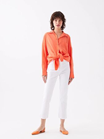 Dar Fit Düz Gabardin Kadın Pantolon