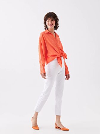 Dar Fit Düz Gabardin Kadın Pantolon