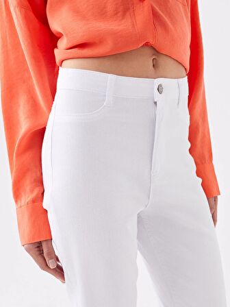 Dar Fit Düz Gabardin Kadın Pantolon