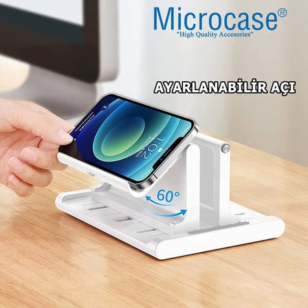 Microcase Ayarlanabilir Çok Amaçlı Telefon Tutuculu Laptop Notebok Macbook  için Dikey Stand-AL4495