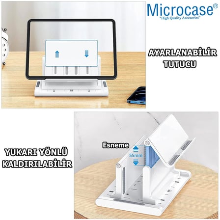 Microcase Ayarlanabilir Çok Amaçlı Telefon Tutuculu Laptop Notebok Macbook  için Dikey Stand-AL4495