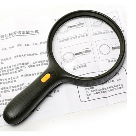 Masaüstü Gereç Göz Merceği Ofis Gereci Profesyonel Ergonomik Optik Cam Lens Büyüteç 138mm 3led 18x5x