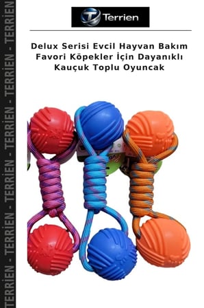 Delux Serisi Evcil Hayvan Bakım Favori Köpekler İçin Dayanıklı Kauçuk Toplu Oyuncak
