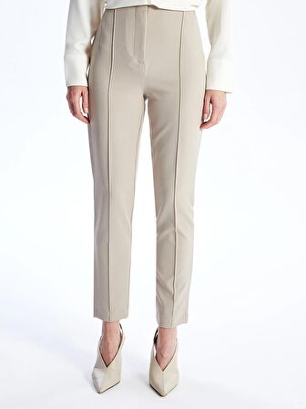 Kadın Dar Fit Düz Pantolon