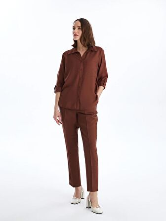 Beli Lastikli Standart Fit Kadın Pantolon