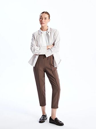 Beli Lastikli Standart Fit Kadın Pantolon