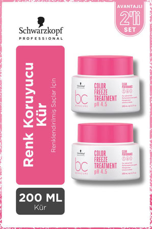 Bonacure BC Clean Renk Koruyucu Kür 200ml x 2 Adet - Renklendirilmiş Saçlar İçin