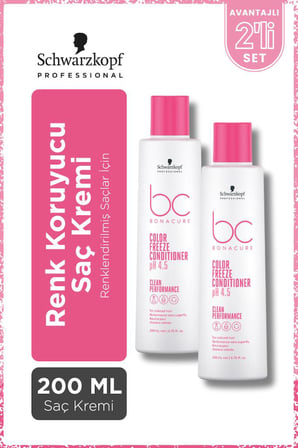 Bonacure BC Clean Renk Koruyucu Saç Kremi 200ml x 2 Adet - Renklendirilmiş Saçlar İçin