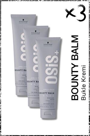 Bounty Balm Bukle Kremi 150ml x 3 Adet | Saçın Doğal Buklelerini Belirginleştirir, Kolay Tarama