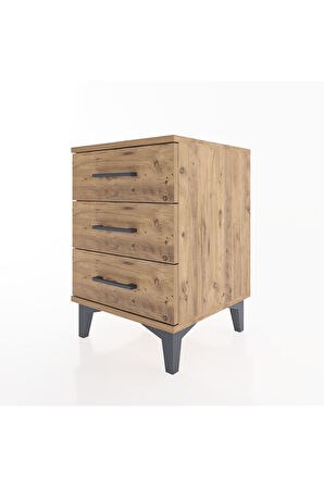 Hyperion Komodin 3 Çekmeceli 44x44x64 Çam-Çam