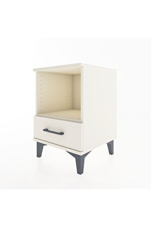 Hyperion Komodin Tek Raflı Tek Çekmeceli 44x44x64 Aytaşı-Aytaşı