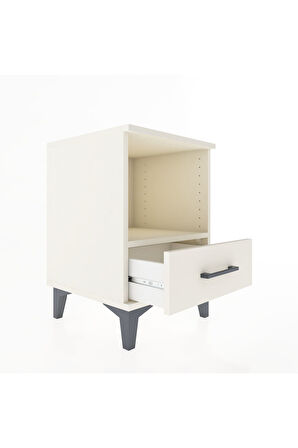 Hyperion Komodin Tek Raflı Tek Çekmeceli 44x44x64 Aytaşı-Aytaşı