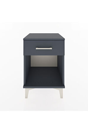 Hyperion Komodin Tek Çekmeceli 44x44x64 Antrasit-Antrasit