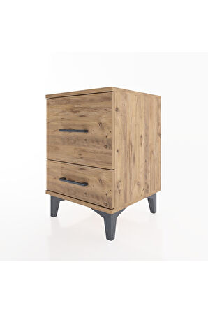 Hyperion Komodin 2 Çekmeceli 44x44x64 Çam-Çam