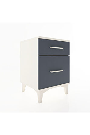 Hyperion Komodin 2 Çekmeceli 44x44x64 Aytaşı-Antrasit