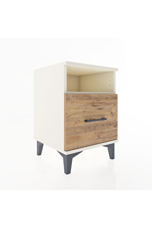 Hyperion Komodin Tek Raflı Tek Çekmeceli 44x44x64 Aytaşı-Çam