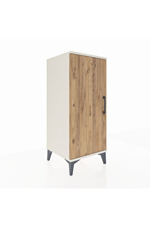 Hyperion Komodin Tek Raflı Tek Kapaklı 44x44x106 Aytaşı-Çam