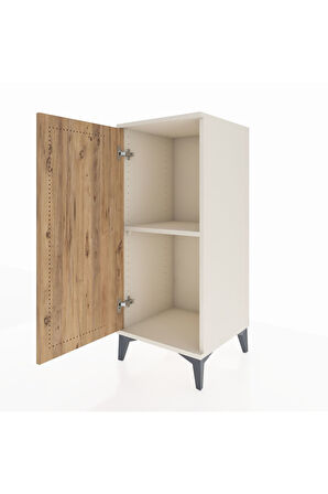 Hyperion Komodin Tek Raflı Tek Kapaklı 44x44x106 Aytaşı-Çam