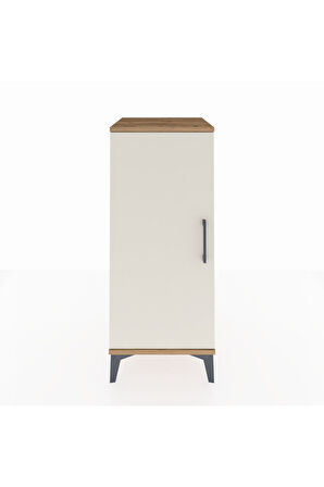 Hyperion Komodin Tek Raflı Tek Kapaklı 44x44x106 Çam-Aytaşı