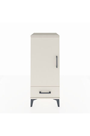 Hyperion Komodin 2 Raflı Tek Çekmeceli Tek Kapaklı 44x44x106 Aytaşı-Aytaşı