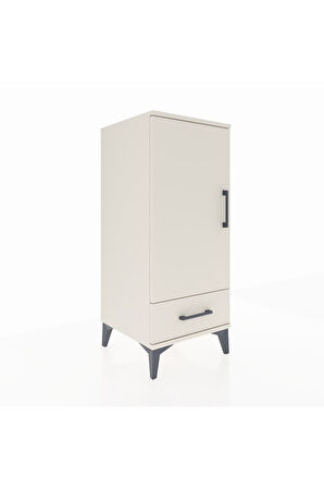 Hyperion Komodin 2 Raflı Tek Çekmeceli Tek Kapaklı 44x44x106 Aytaşı-Aytaşı