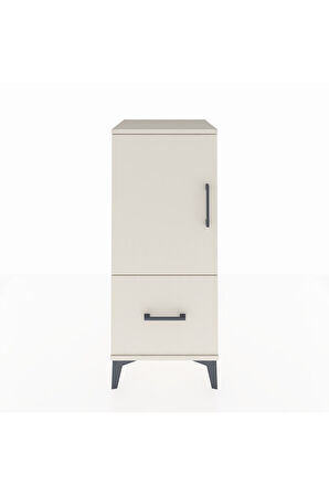 Hyperion Komodin 2 Raflı Tek Çekmeceli Tek Kapaklı 44x44x106 Aytaşı-Aytaşı