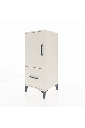 Hyperion Komodin 2 Raflı Tek Çekmeceli Tek Kapaklı 44x44x106 Aytaşı-Aytaşı