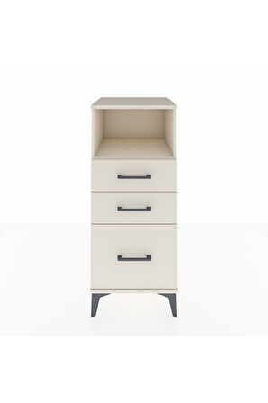 Hyperion Komodin Tek Raflı 3 Çekmeceli 44x44x106 Aytaşı-Aytaşı