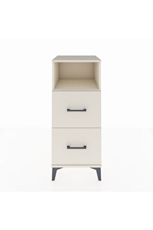 Hyperion Komodin Tek Raflı 2 Çekmeceli 44x44x106 Aytaşı-Aytaşı