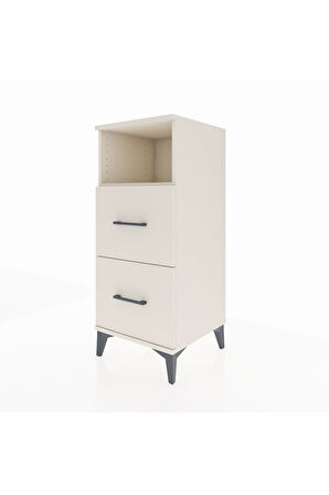 Hyperion Komodin Tek Raflı 2 Çekmeceli 44x44x106 Aytaşı-Aytaşı