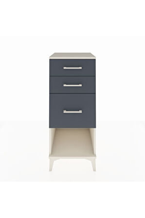 Hyperion Komodin 3 Çekmeceli 44x44x106 Aytaşı-Antrasit