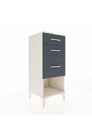 Hyperion Komodin 3 Çekmeceli 44x44x106 Aytaşı-Antrasit