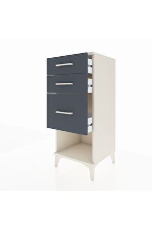Hyperion Komodin 3 Çekmeceli 44x44x106 Aytaşı-Antrasit
