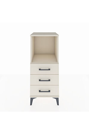 Hyperion Komodin Tek Raflı 3 Çekmeceli 44x44x106 Aytaşı-Aytaşı