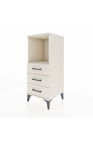 Hyperion Komodin Tek Raflı 3 Çekmeceli 44x44x106 Aytaşı-Aytaşı