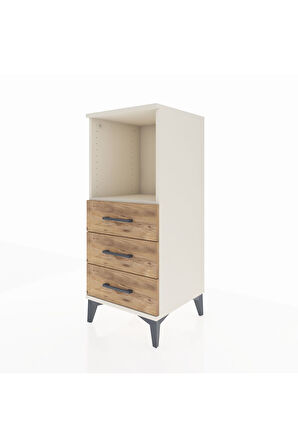 Hyperion Komodin Tek Raflı 3 Çekmeceli 44x44x106 Aytaşı-Çam