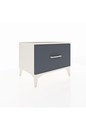 Hyperion Komodin Tek Çekmeceli 60x44x48 Aytaşı-Antrasit