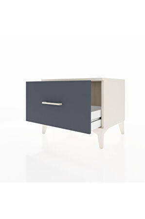 Hyperion Komodin Tek Çekmeceli 60x44x48 Aytaşı-Antrasit