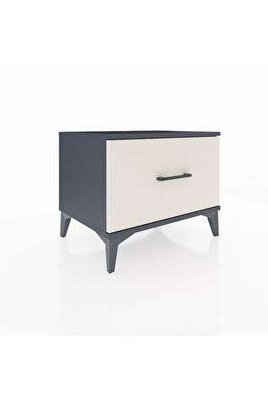 Hyperion Komodin Tek Çekmeceli 60x44x48 Antrasit-Aytaşı